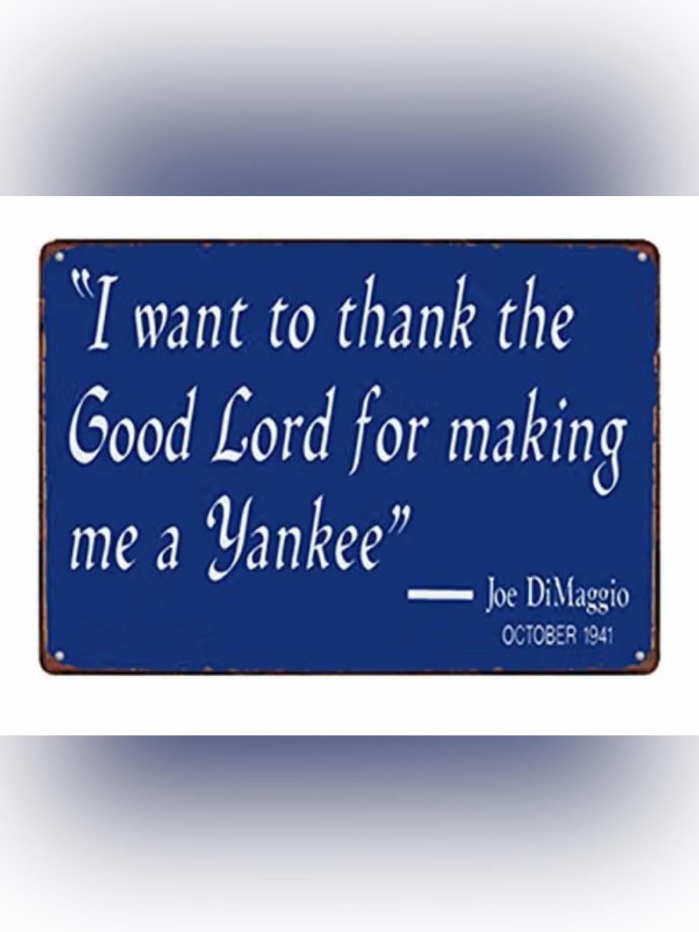 New York Yankees Joe DiMaggio Sign
